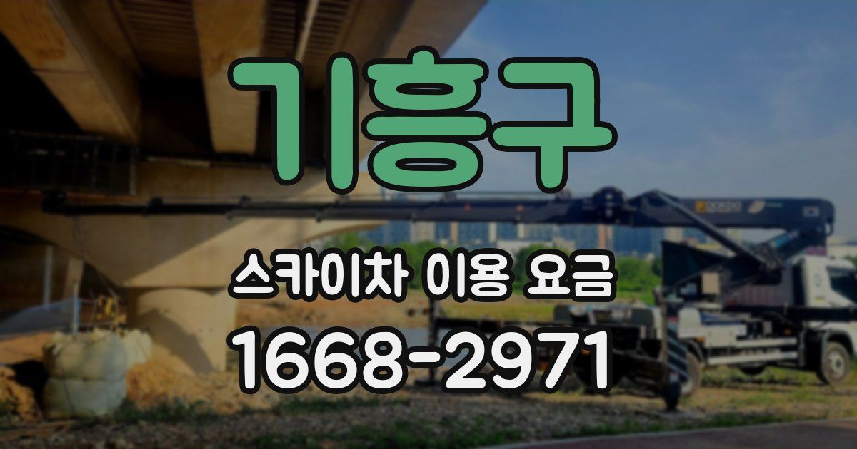 기흥구 스카이차 이용 요금