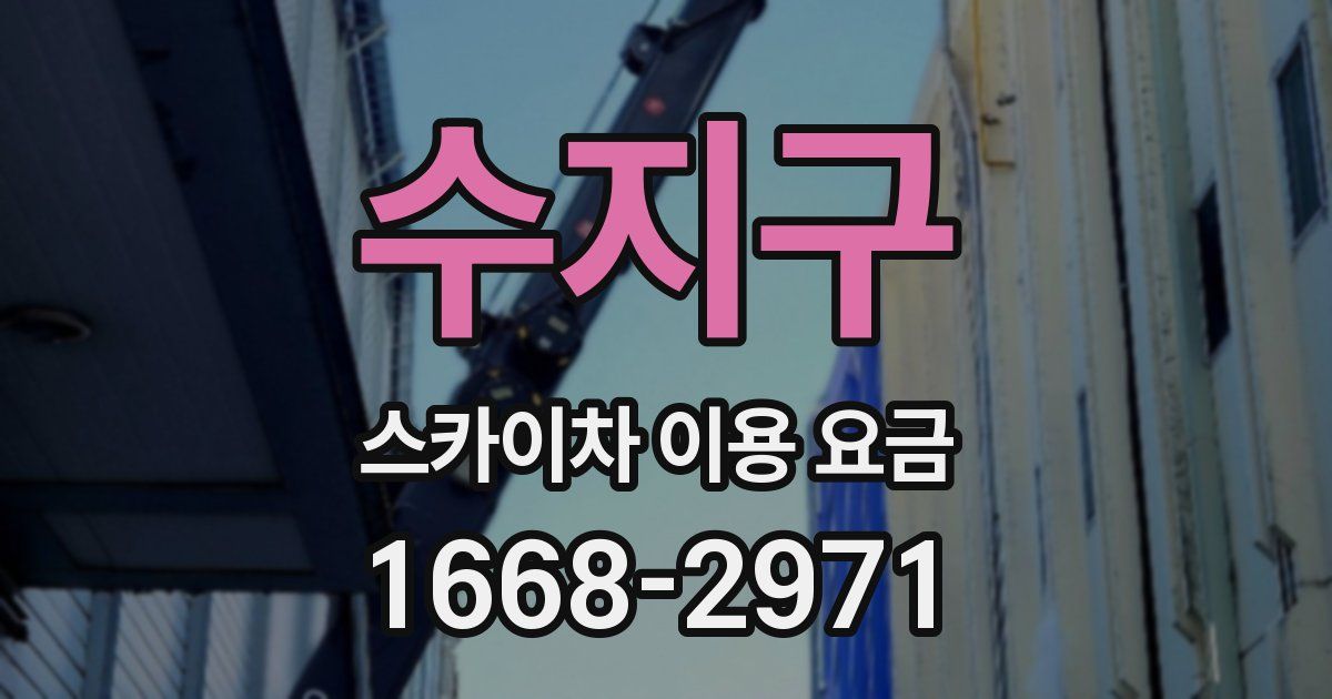 수지구 스카이차 이용 요금