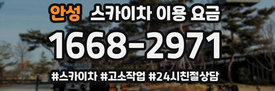 안성 스카이차 이용 요금