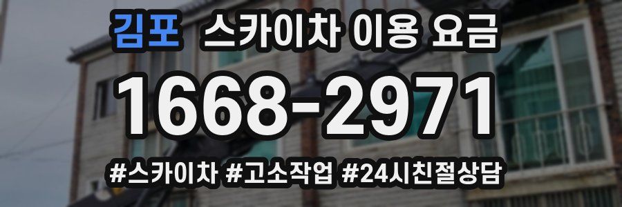 김포 스카이차 이용 요금