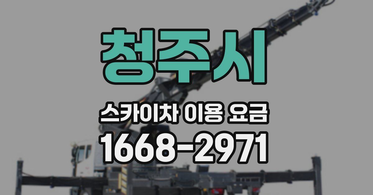 청주시 스카이차 이용 요금