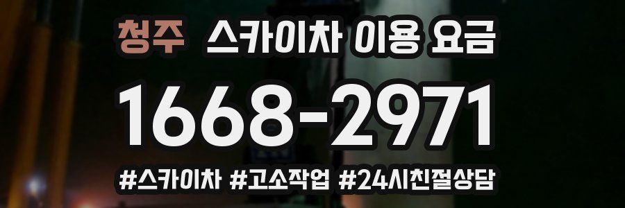 청주 스카이차 이용 요금