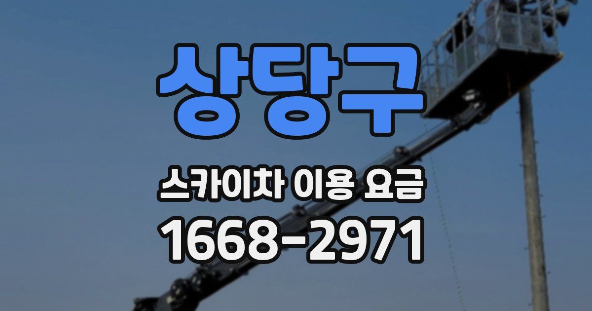 상당구 스카이차 이용 요금