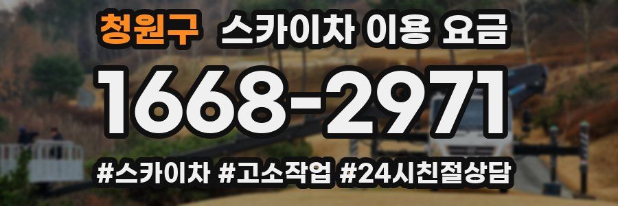청원구 스카이차 이용 요금