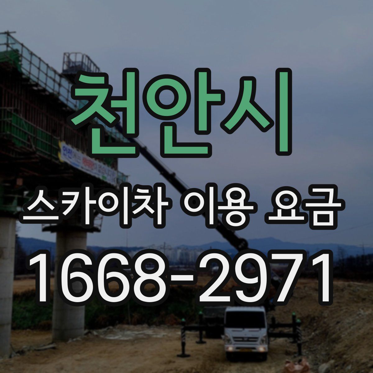 천안시 스카이차 이용 요금