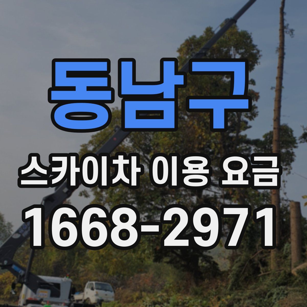 동남구 스카이차 이용 요금