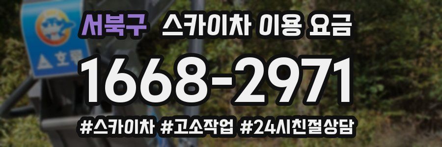 서북구 스카이차 이용 요금