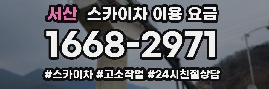서산 스카이차 이용 요금