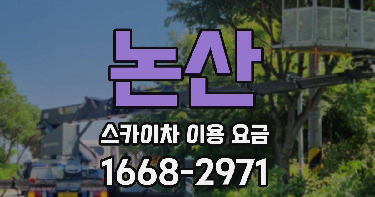 논산 스카이차 이용 요금