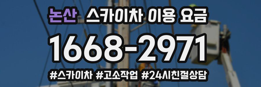 논산 스카이차 이용 요금