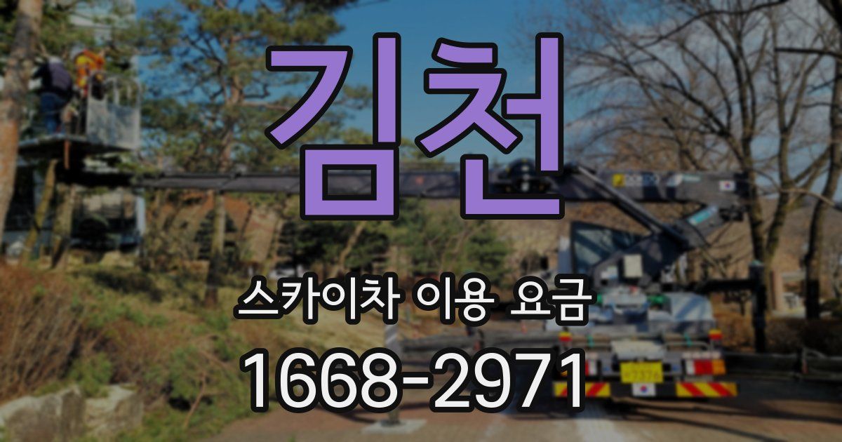 김천 스카이차 이용 요금