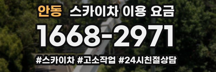 안동 스카이차 이용 요금