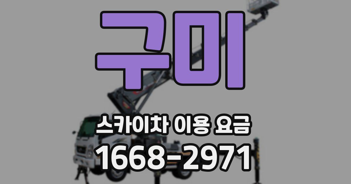 구미 스카이차 이용 요금