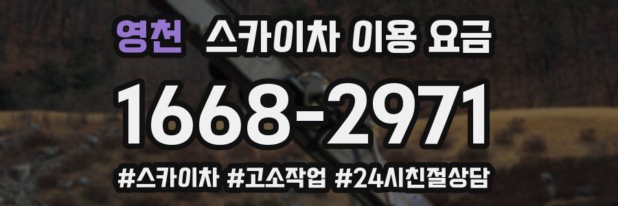 영천 스카이차 이용 요금