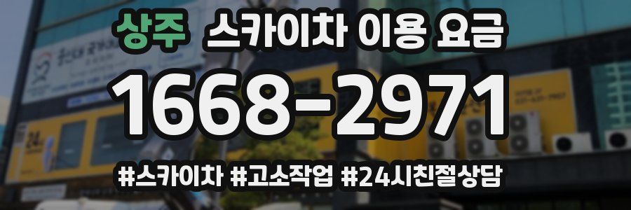 상주 스카이차 이용 요금