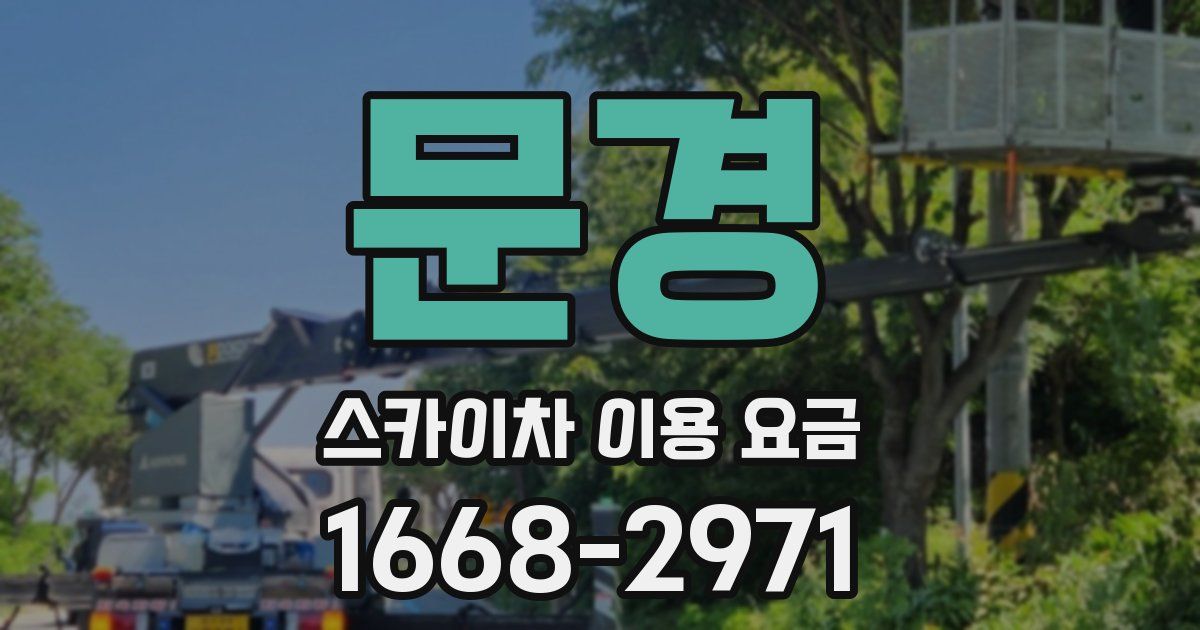 문경 스카이차 이용 요금