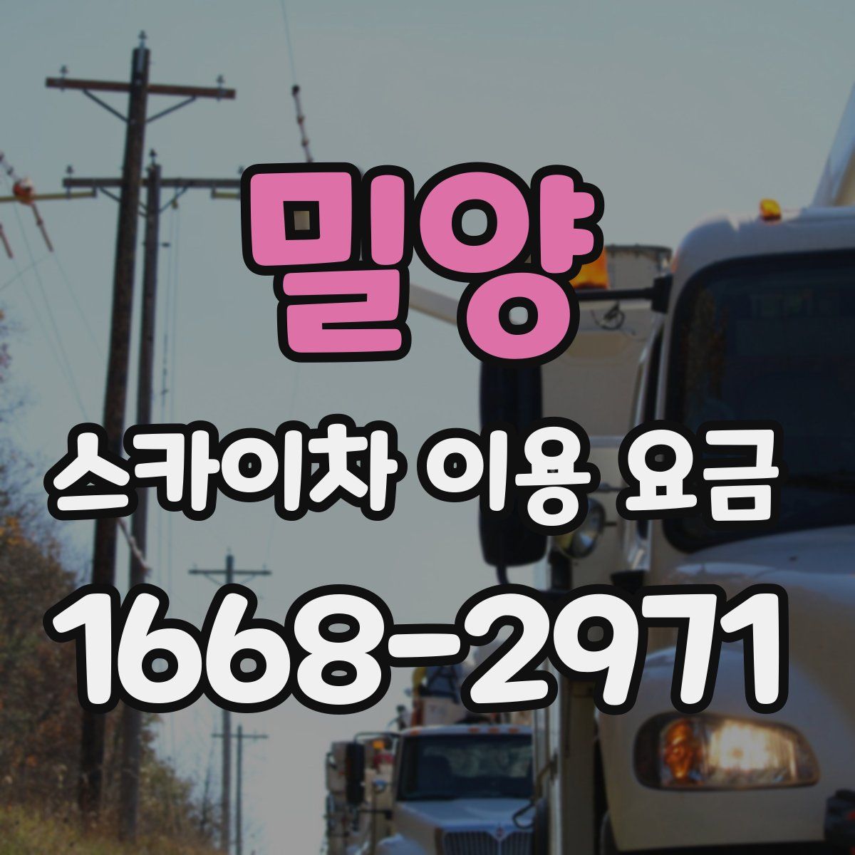 밀양 스카이차 이용 요금