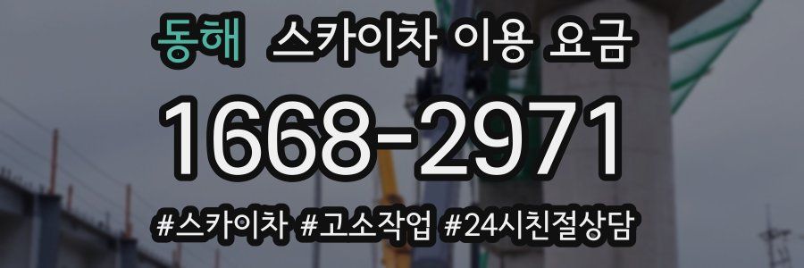 동해 스카이차 이용 요금