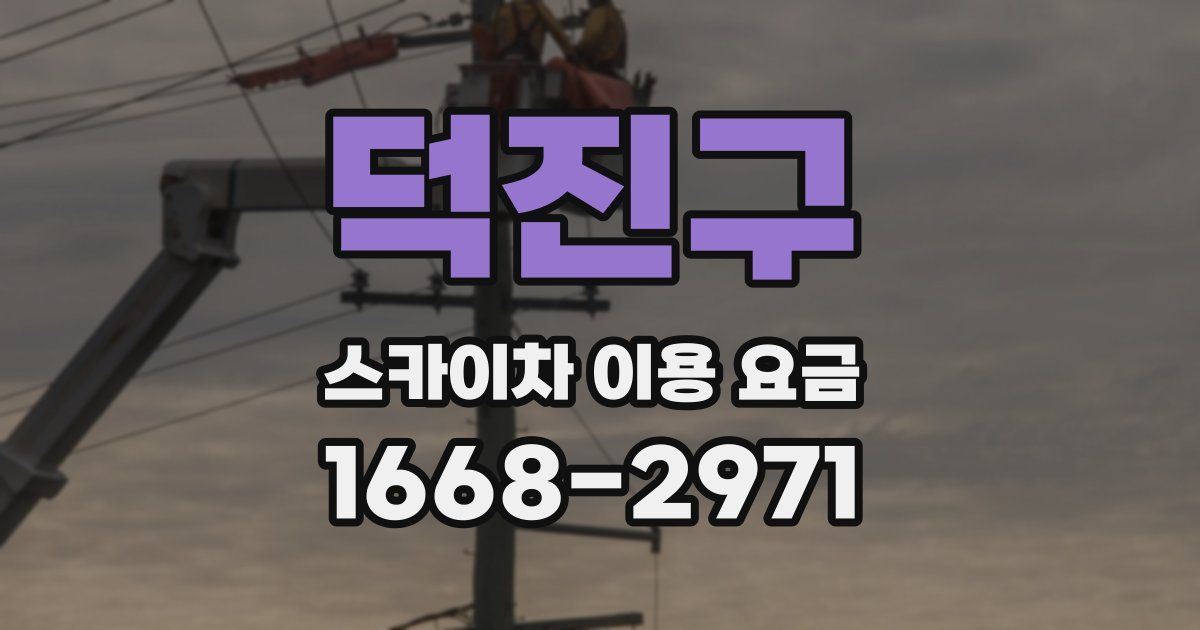 덕진구 스카이차 이용 요금