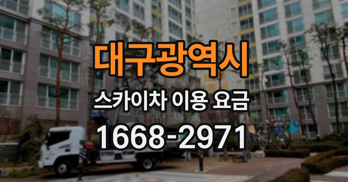 대구광역시 스카이차 이용 요금