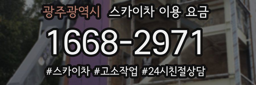 광주광역시 스카이차 이용 요금