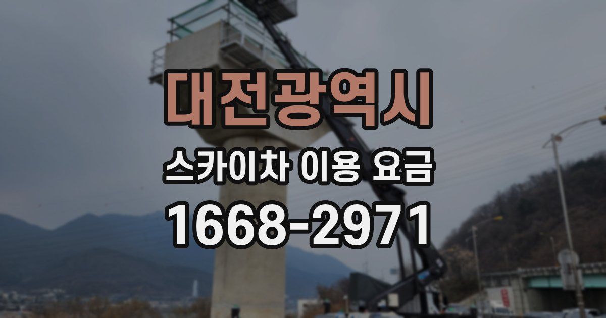 대전광역시 스카이차 이용 요금