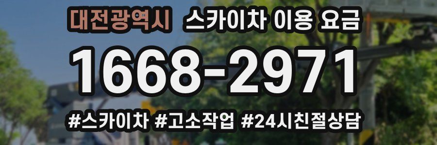 대전광역시 스카이차 이용 요금