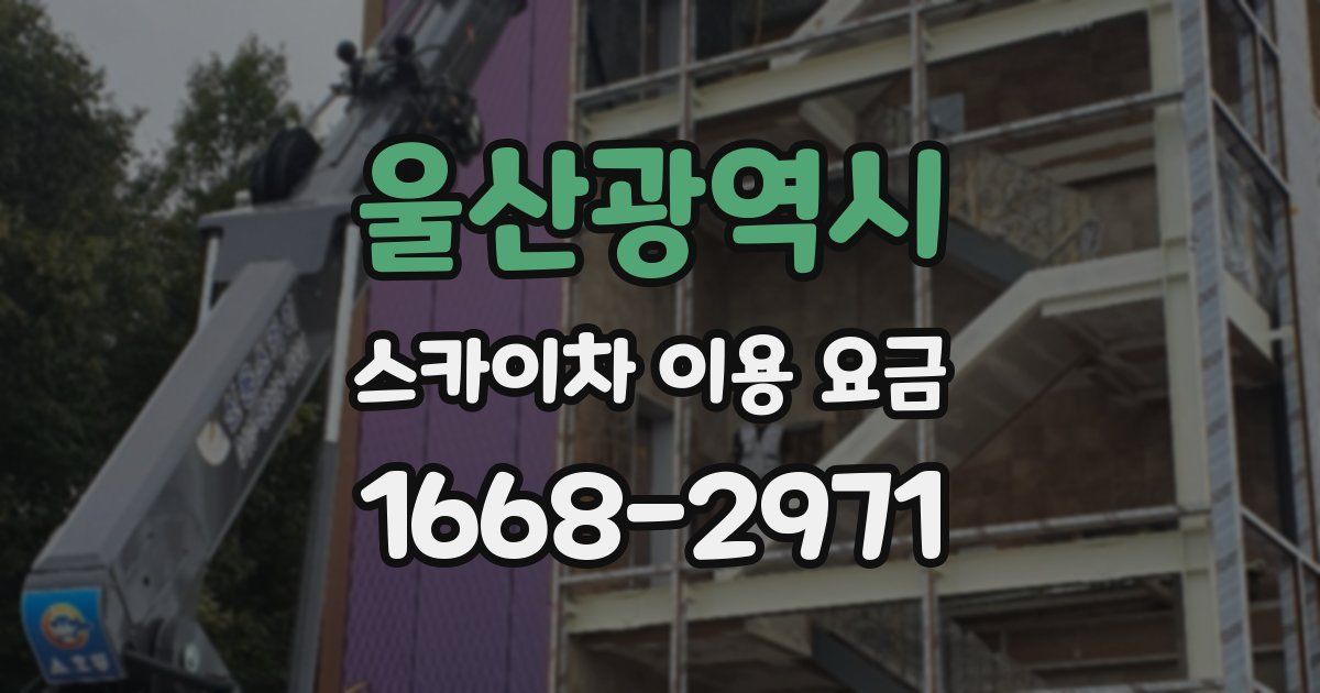 울산광역시 스카이차 이용 요금