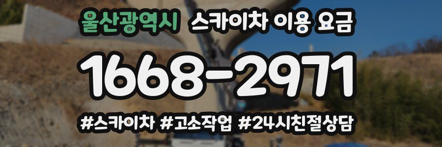 울산광역시 스카이차 이용 요금