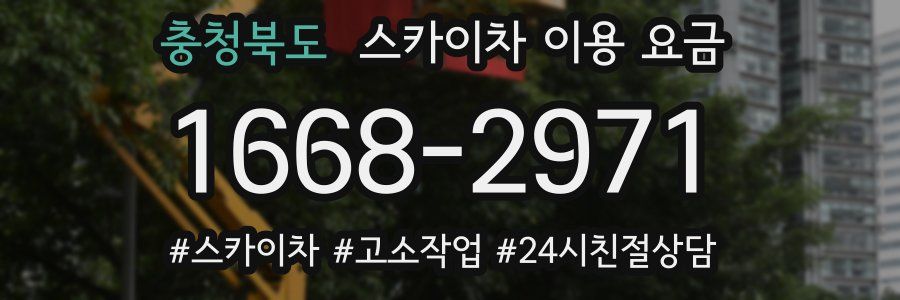 충청북도 스카이차 이용 요금