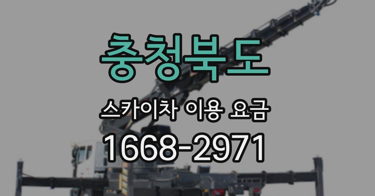 충청북도 스카이차 이용 요금