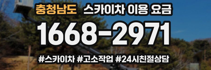 충청남도 스카이차 이용 요금