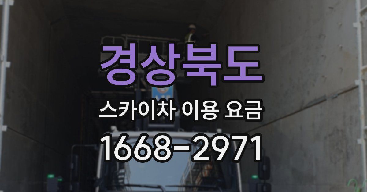 경상북도 스카이차 이용 요금
