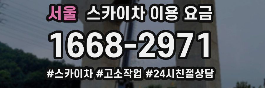 서울 스카이차 이용 요금