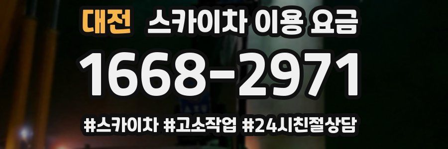 대전 스카이차 이용 요금