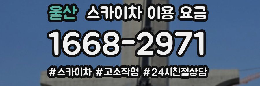 울산 스카이차 이용 요금