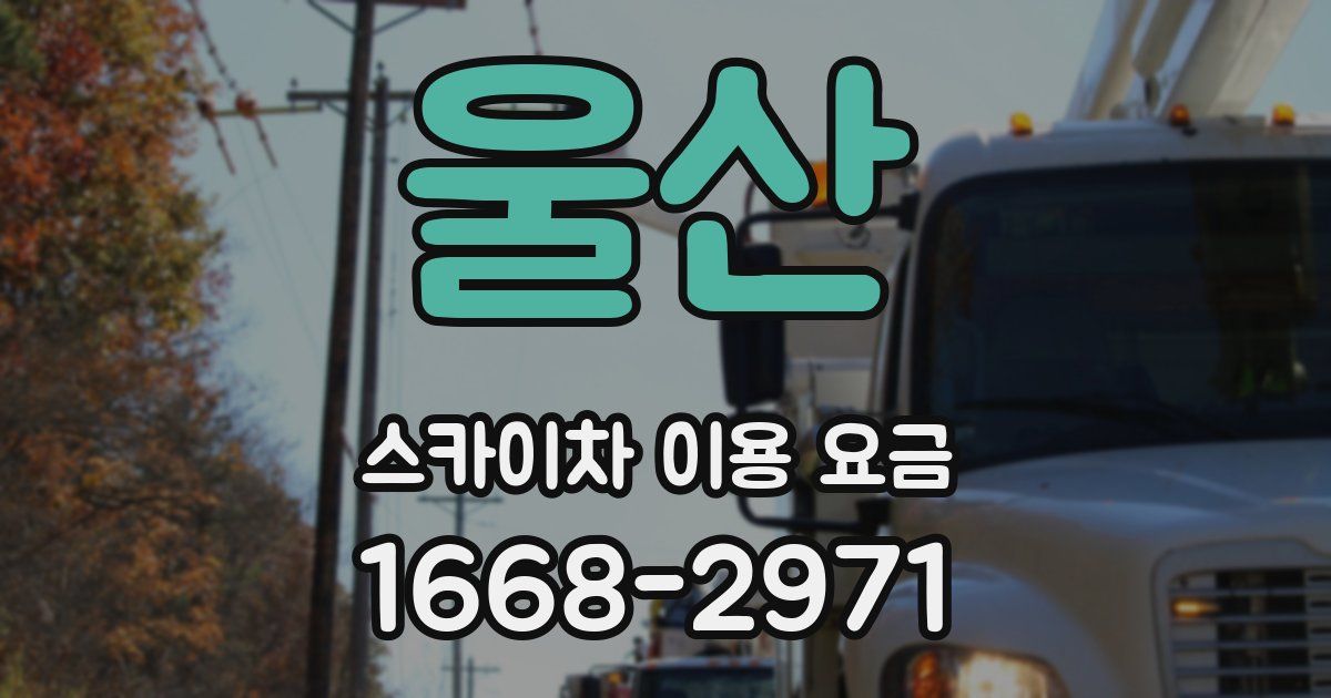 울산 스카이차 이용 요금
