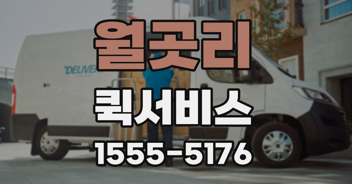 월곳리 퀵서비스