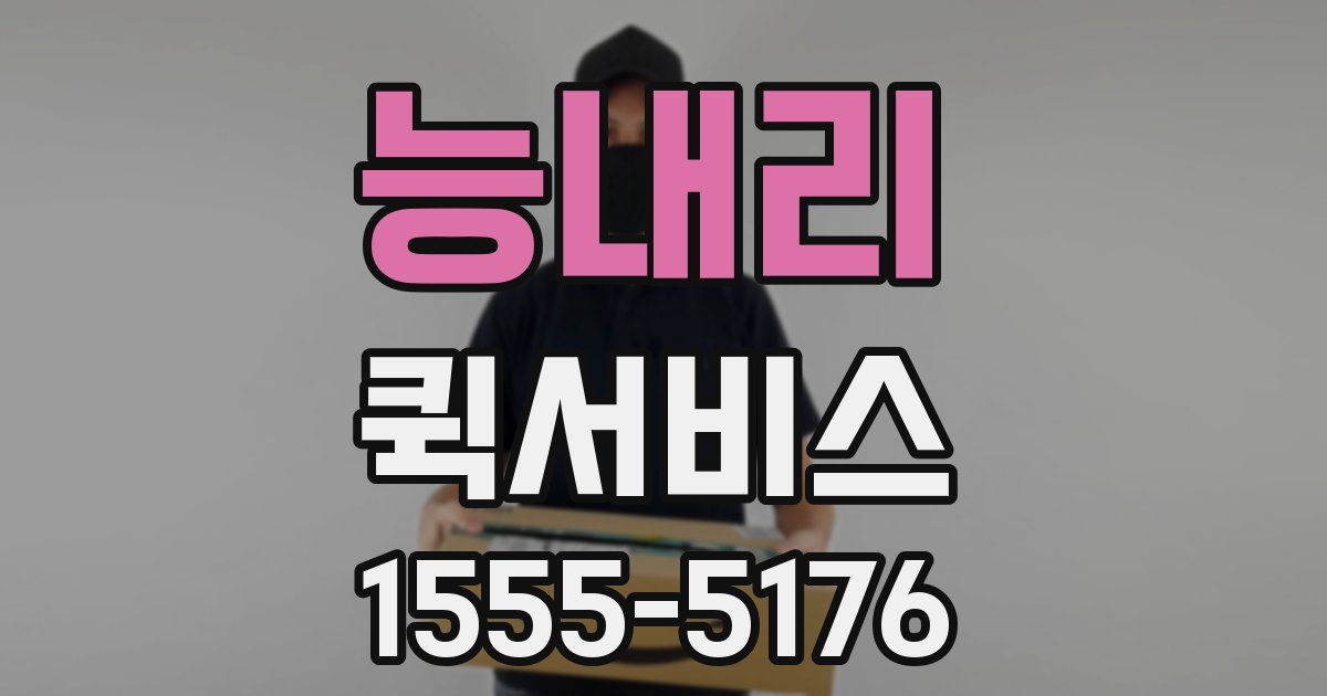 능내리 퀵서비스