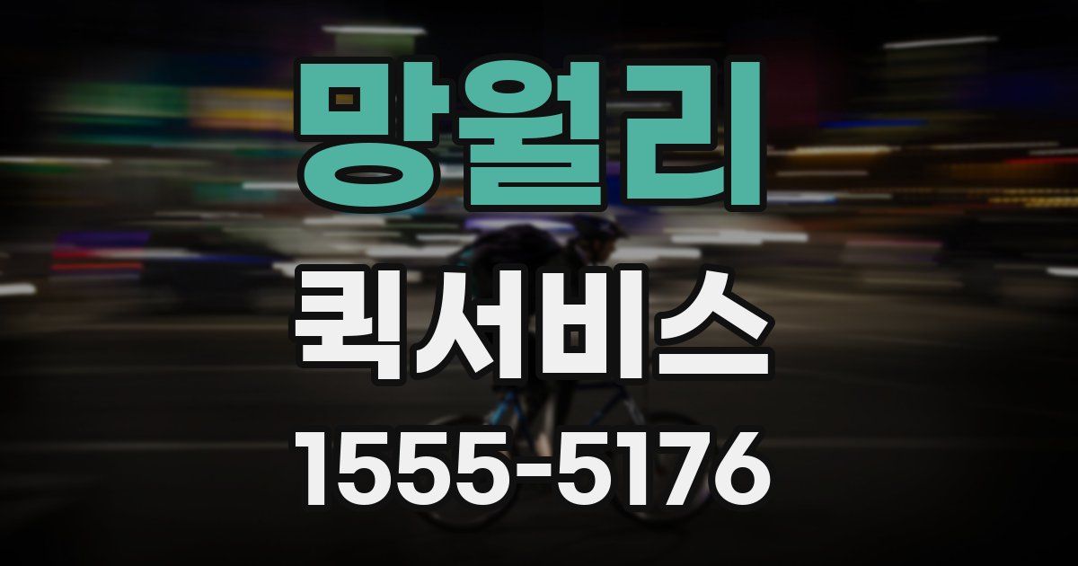 망월리 퀵서비스