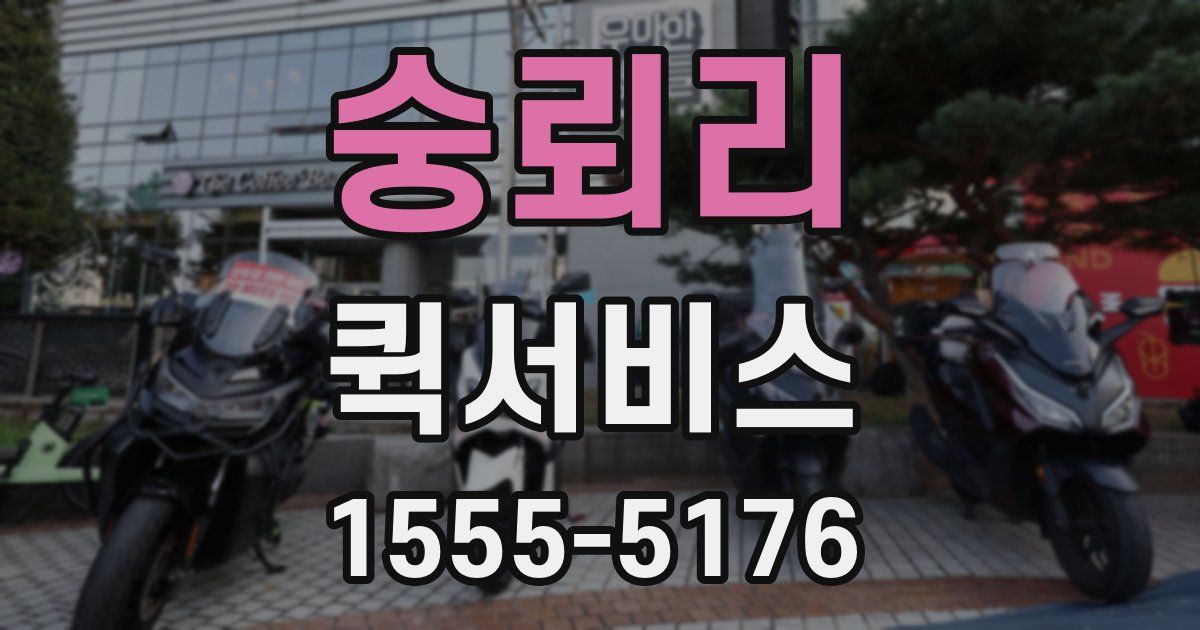 숭뢰리 퀵서비스