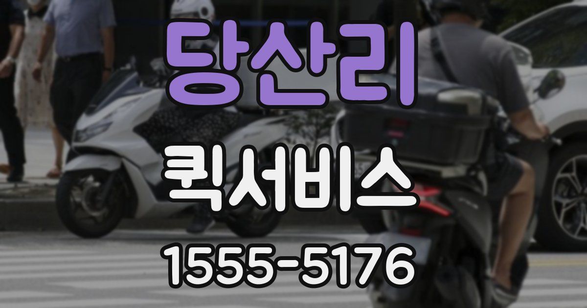 당산리 퀵서비스