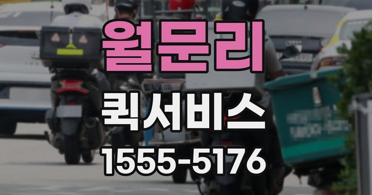 월문리 퀵서비스