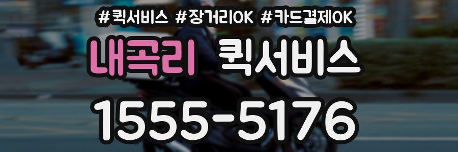 내곡리 퀵서비스