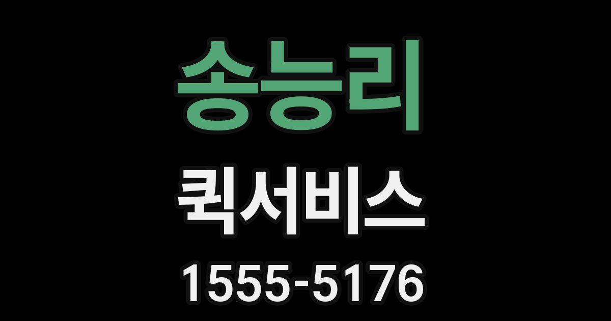 송능리 퀵서비스