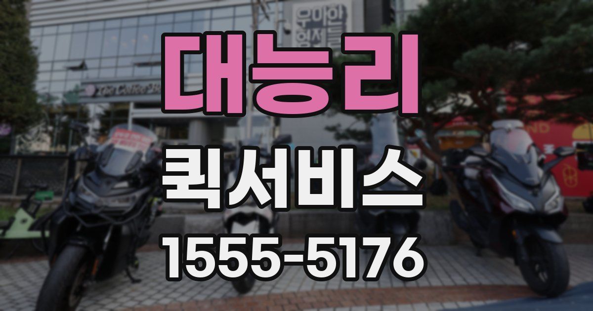 대능리 퀵서비스