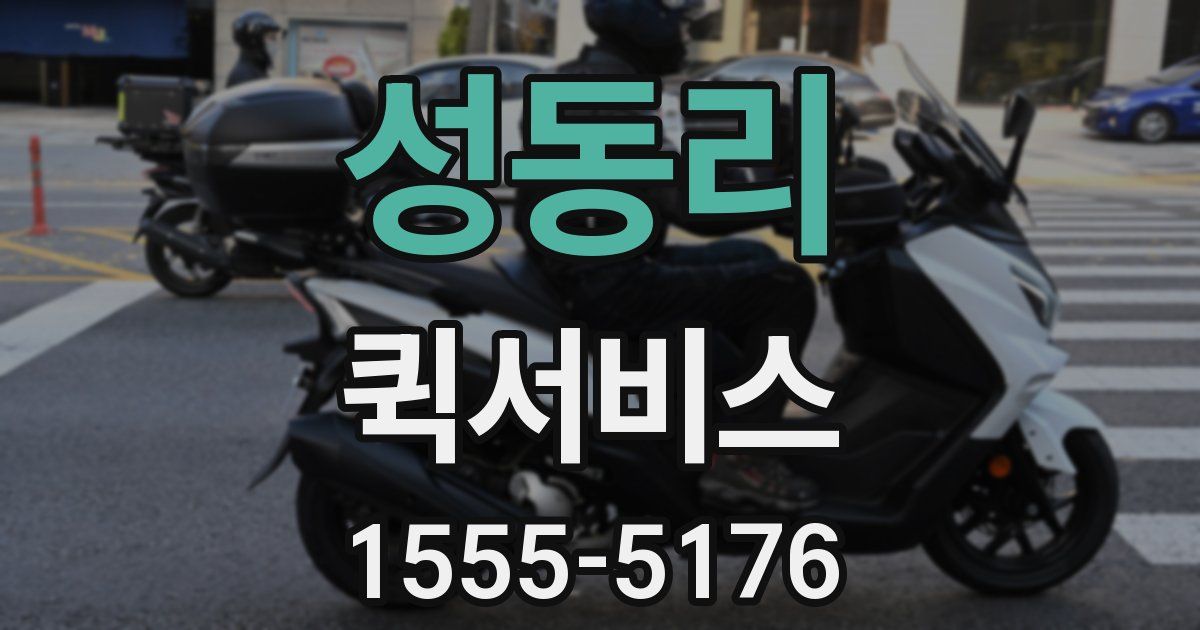 성동리 퀵서비스