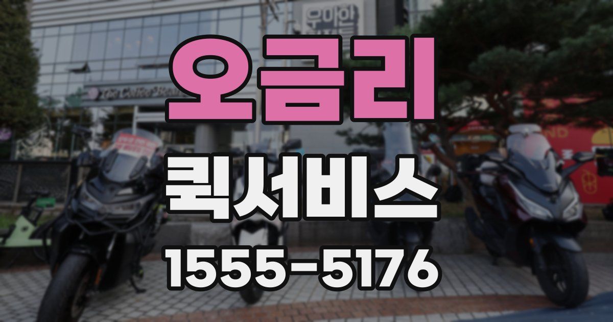 오금리 퀵서비스