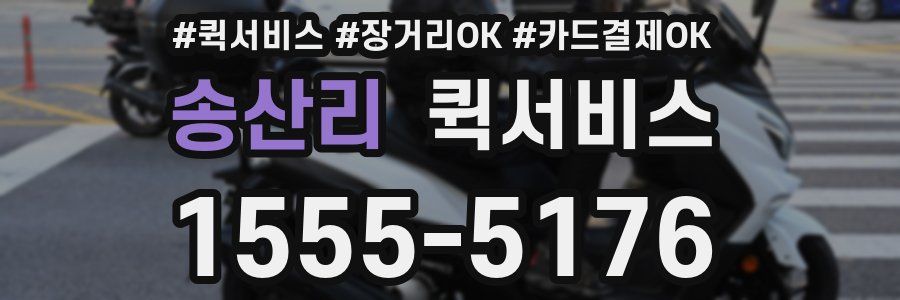 송산리 퀵서비스