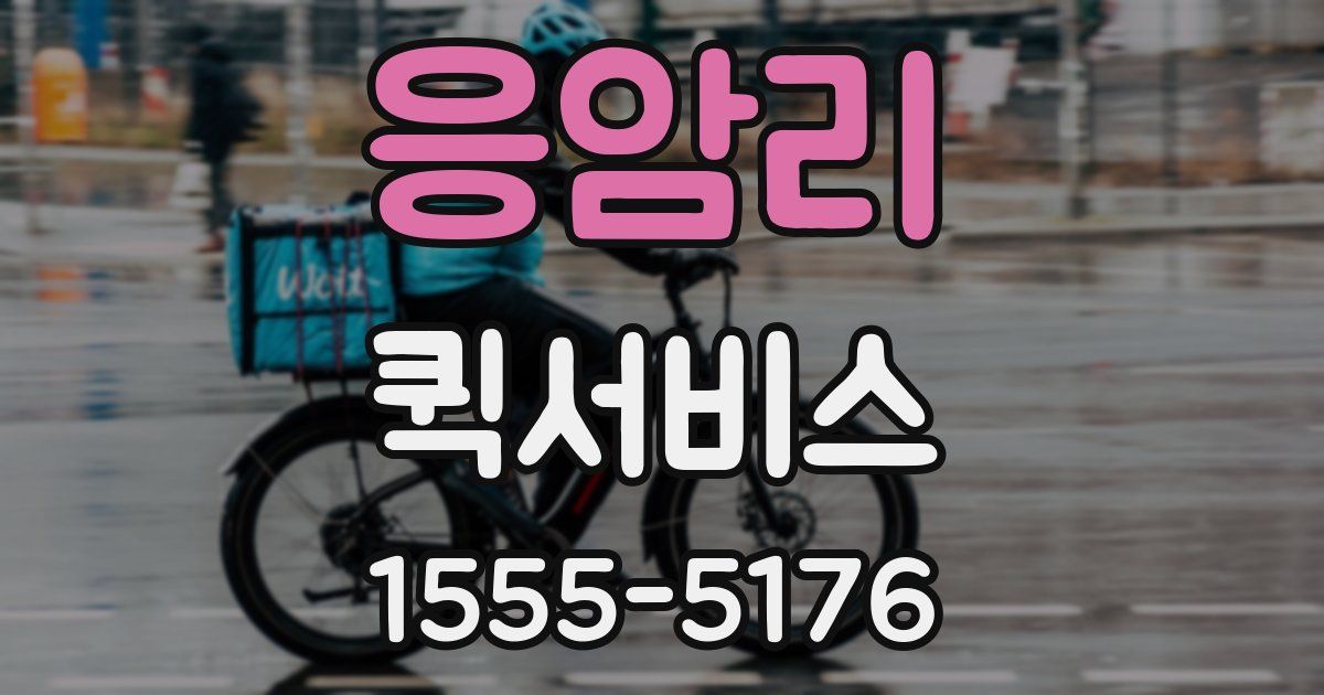 응암리 퀵서비스